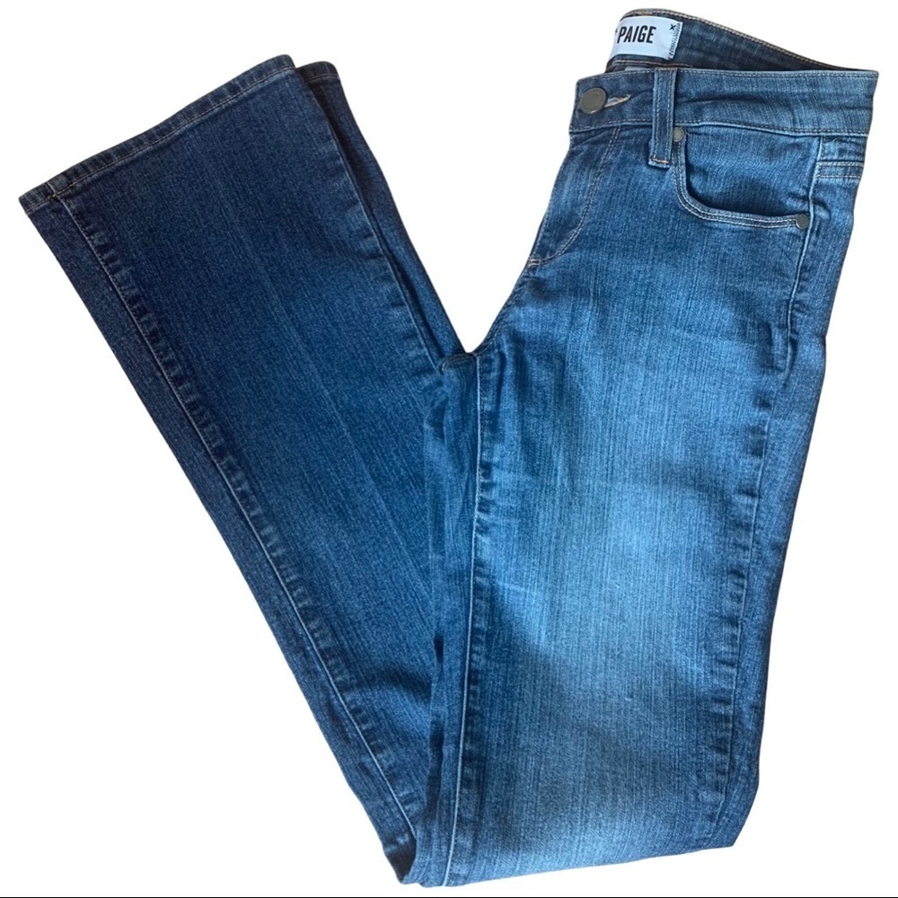PAIGE Manhattan Collins Slim Bootcut Jeans 33” Inseam Size 26 - Picture 6 of 13